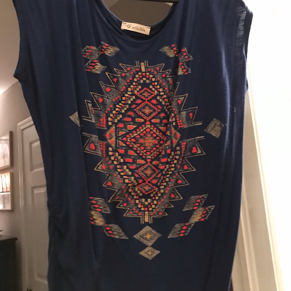 Aztec beaded top